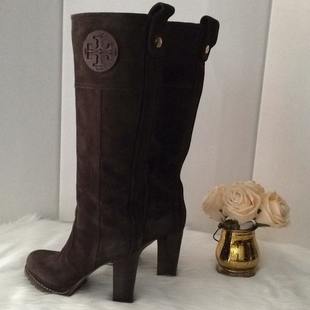 Tory Burch Leather Suede Boots